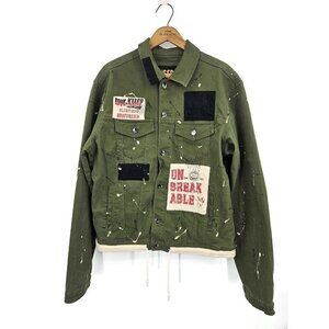 Kleep Love To Kleep Twill Jacket Mens XL Love Yourself